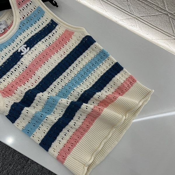★日本!!人気！シャネル クルーネックニットカラーブ ロックベスト パロディ sha86892